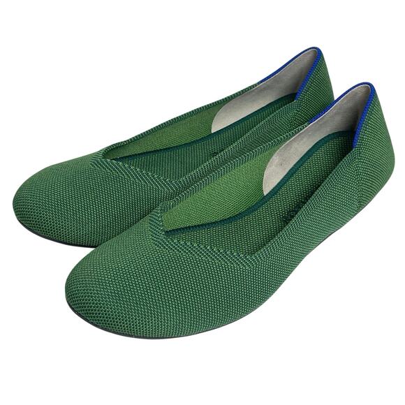 Rothy's Shoes - ROTHY’S Women’s JellyBean The Flat Green and Blue knit flat size 10